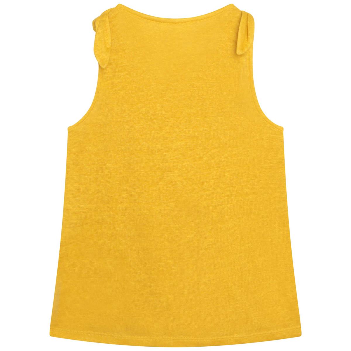 女童黄色背心