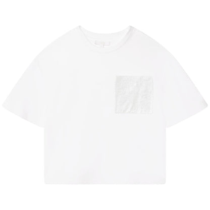 女童白色T恤