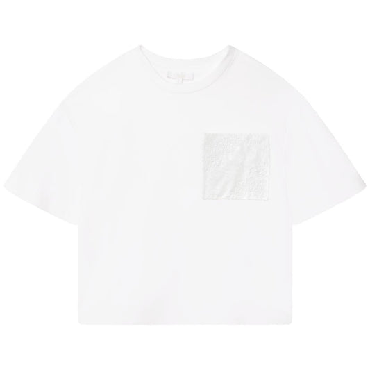 女童白色T恤