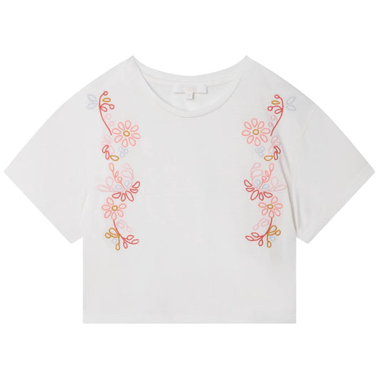 女童白色T恤