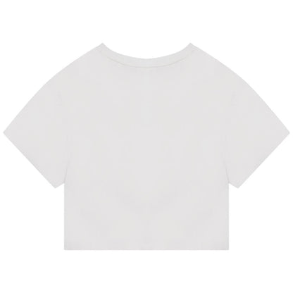 女童白色T恤
