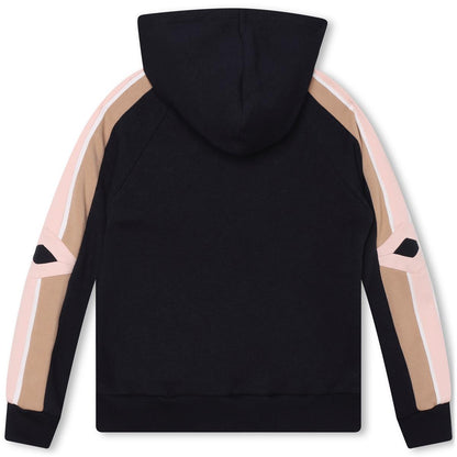 女童藏青色拉链上衣