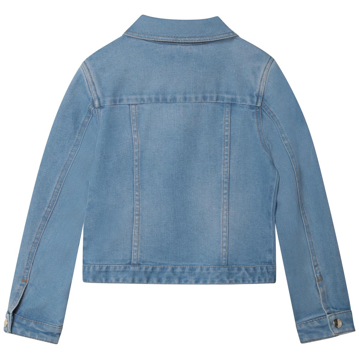 女童牛仔蓝色夹克