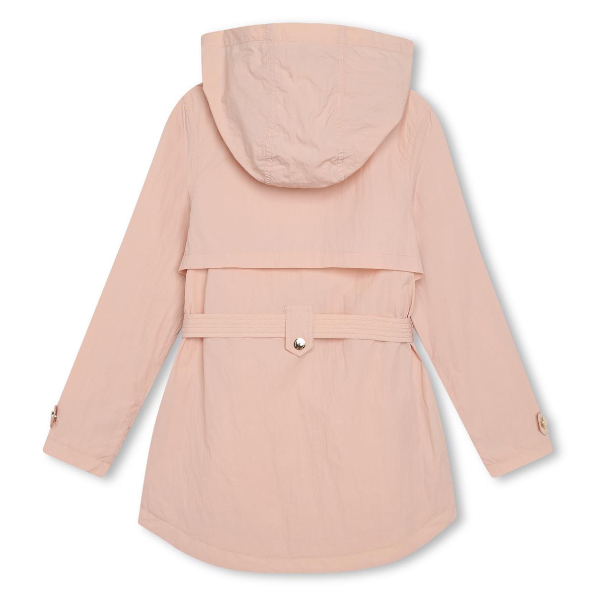 女童粉色连帽夹克