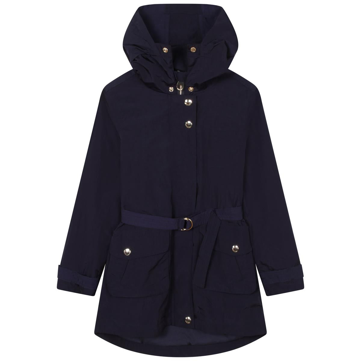 女童藏青色连帽夹克