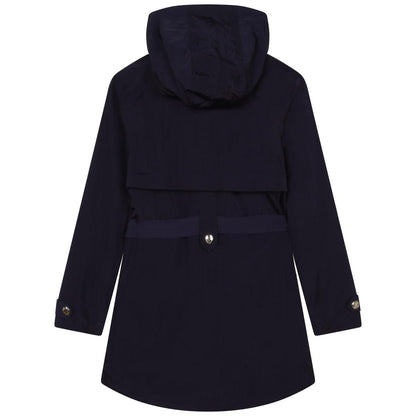 女童藏青色连帽夹克