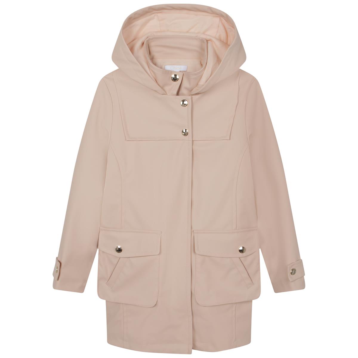 女童粉色连帽夹克