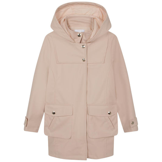 女童粉色连帽夹克