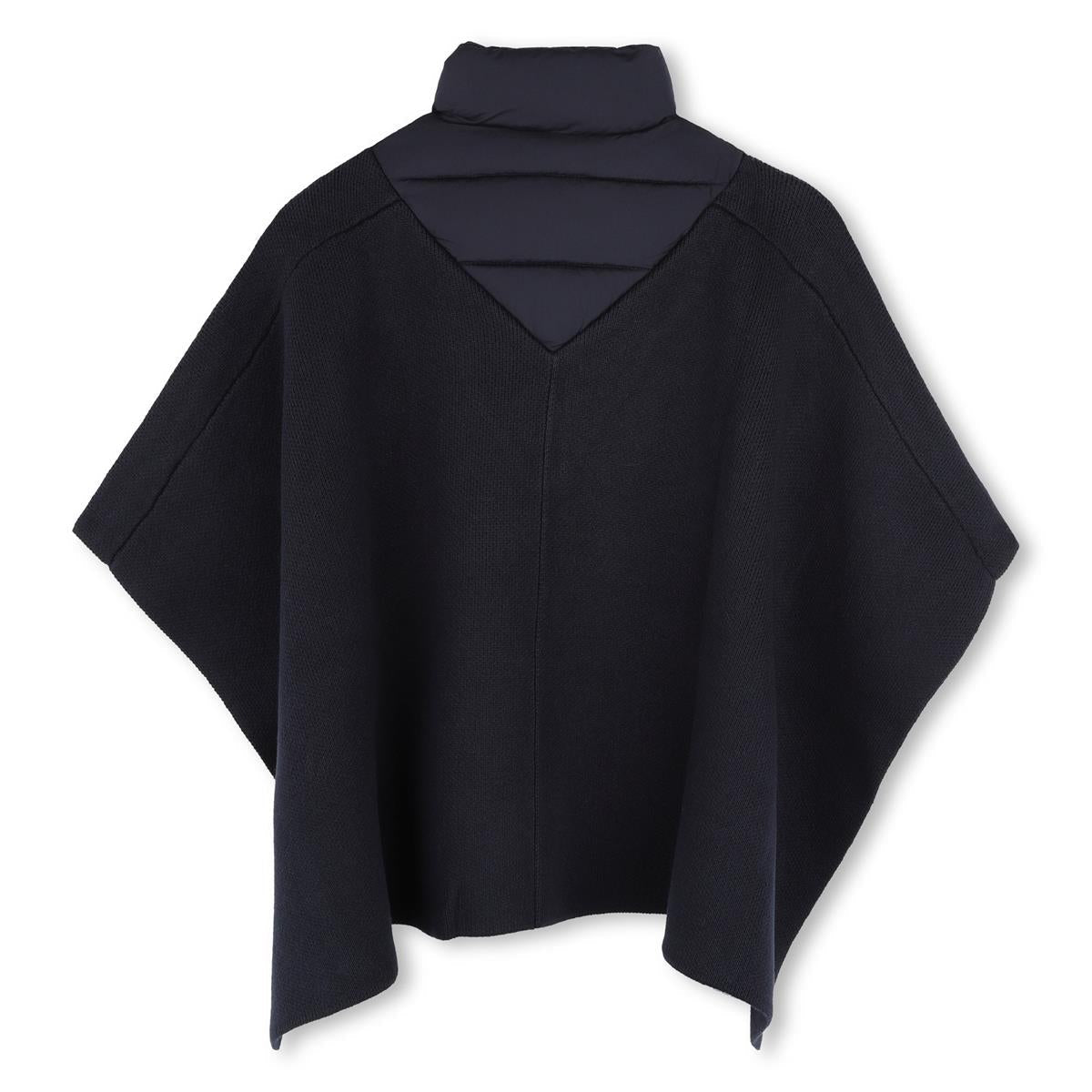 女童蓝色棉斗篷