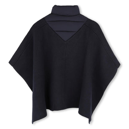 女童蓝色棉斗篷