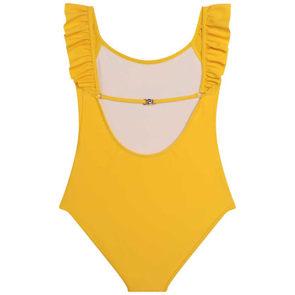 女童黄色泳装