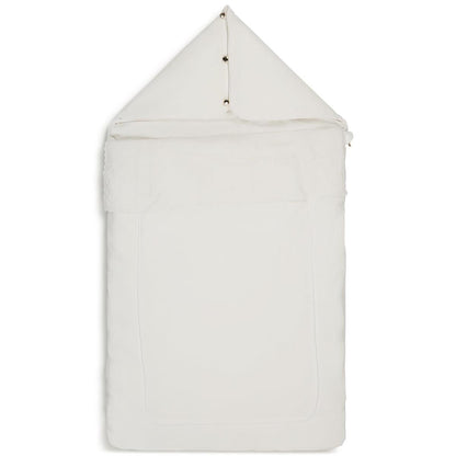 婴儿白色棉包被