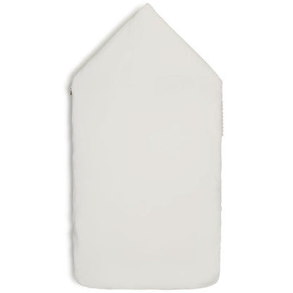 婴儿白色棉包被