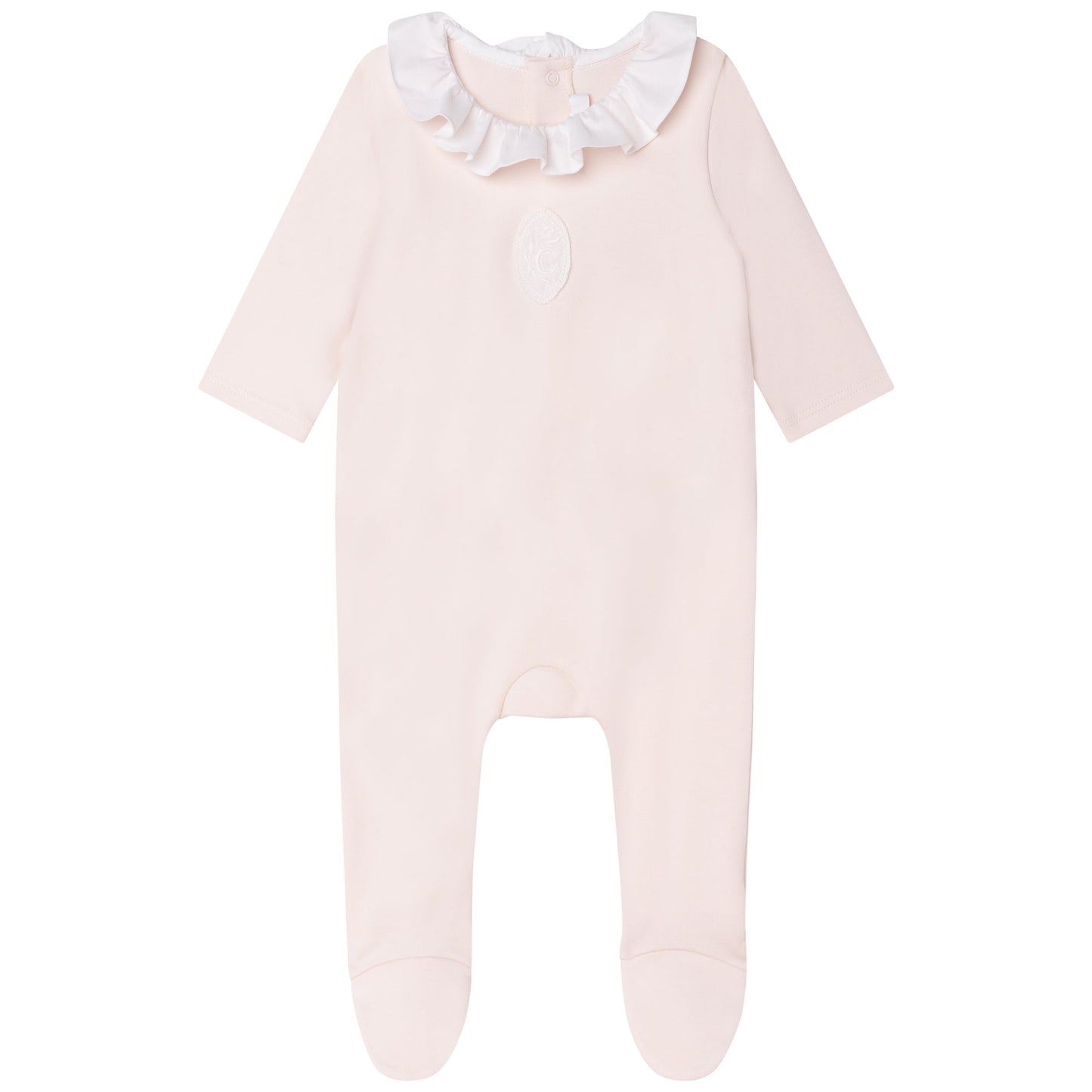 女婴粉色棉连体衣