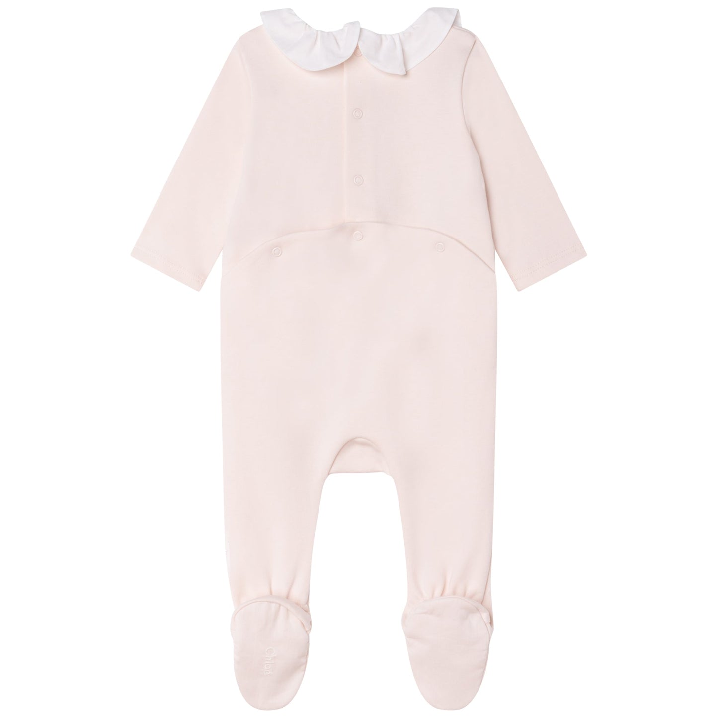 女婴粉色棉连体衣