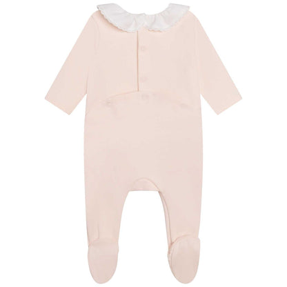 女婴粉色连体衣