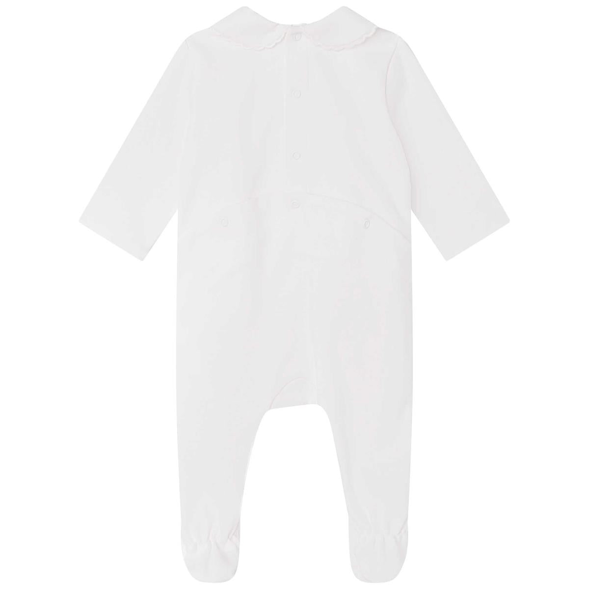 女婴白色连体衣