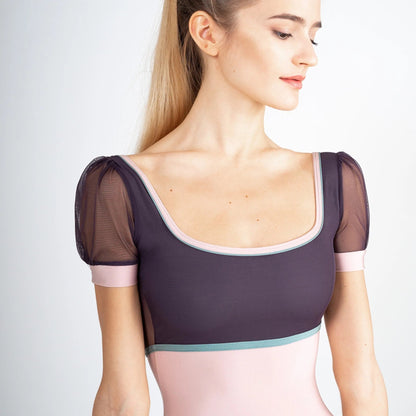 女童粉色芭蕾舞连体衣