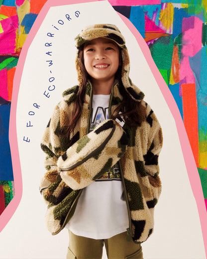 男童军用迷彩夹克