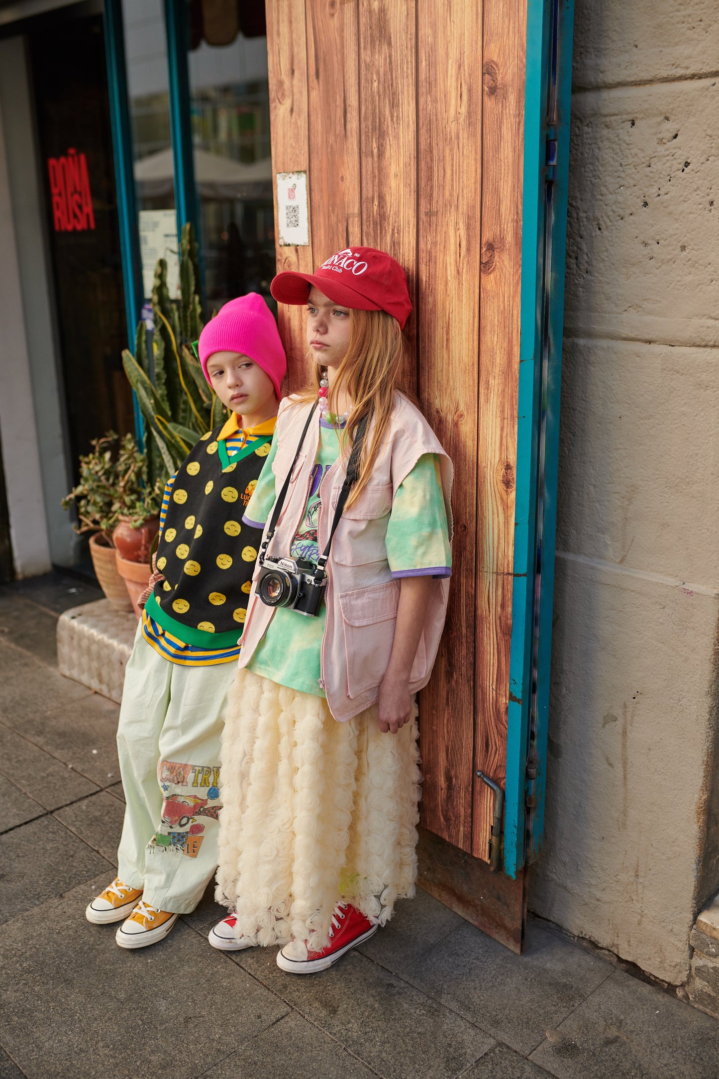 儿童黑色棉马甲