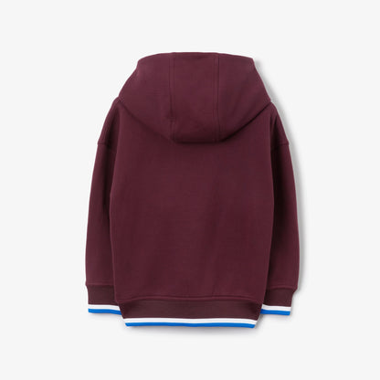 儿童深栗色连帽卫衣