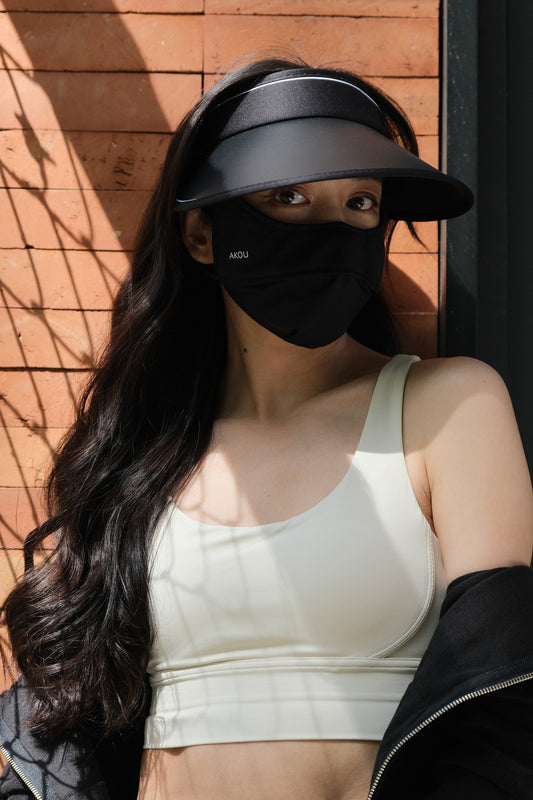 黑色防晒口罩