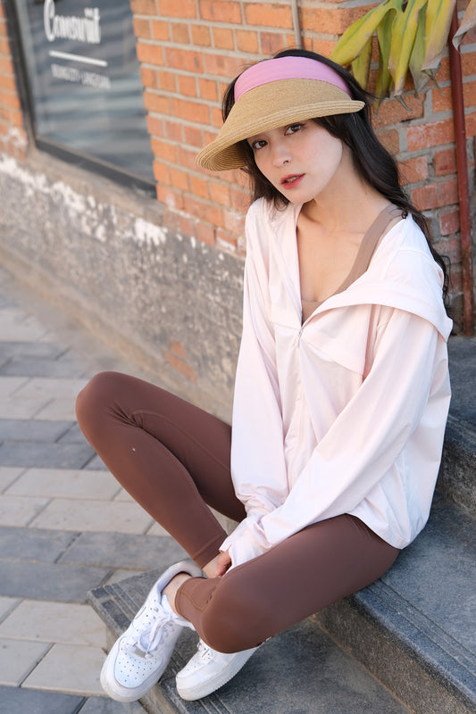 粉色防晒服