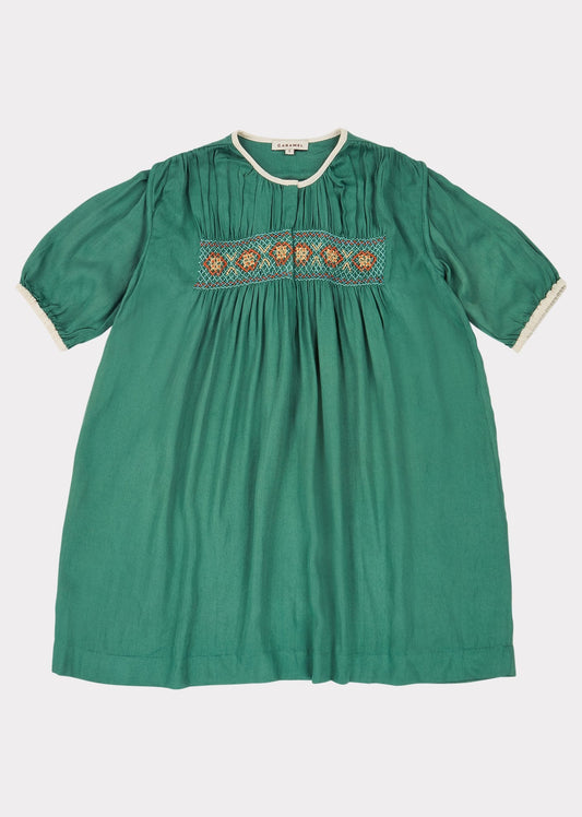 Girls Green Dove Dress