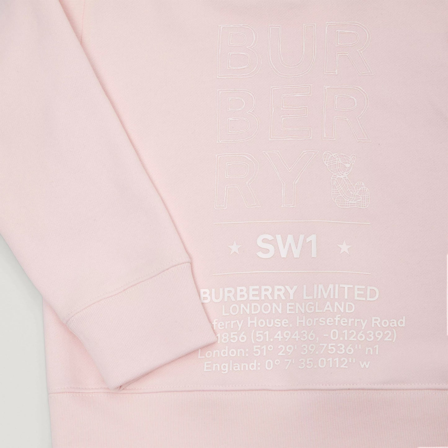 女童粉色连帽棉卫衣