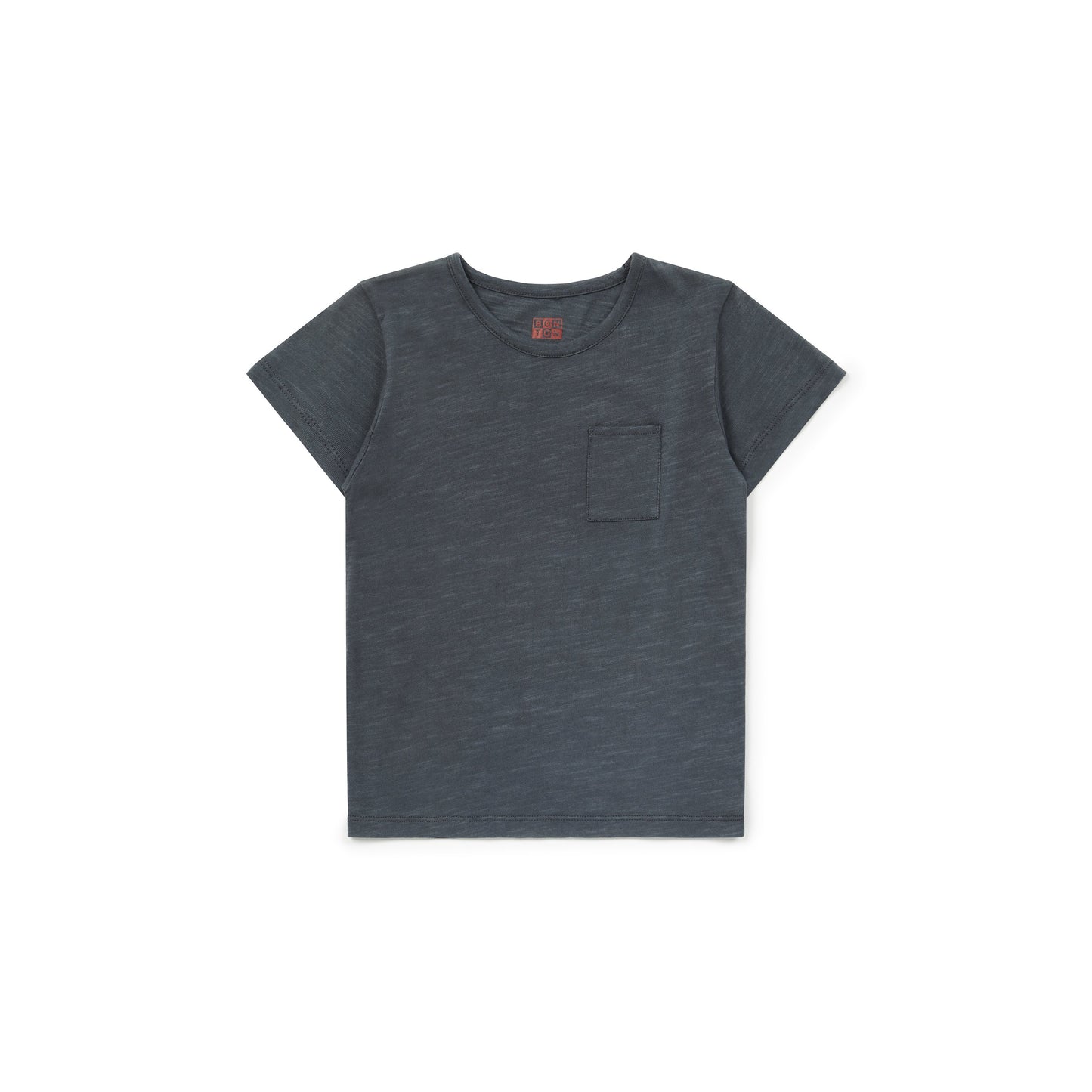 Boys Dark Grey Cotton T-shirt