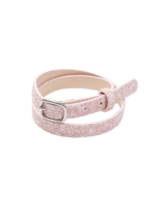 女童粉色闪光腰带