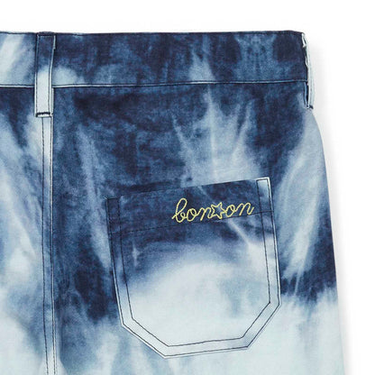 儿童蓝色棉短裤