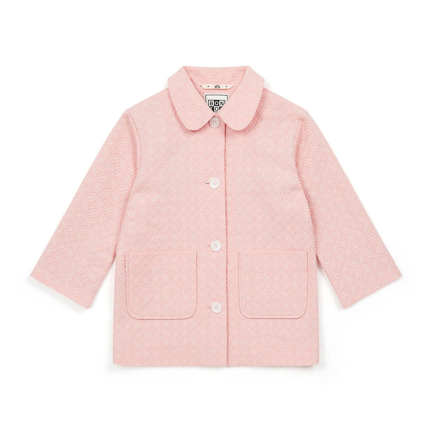 女童粉色棉外套