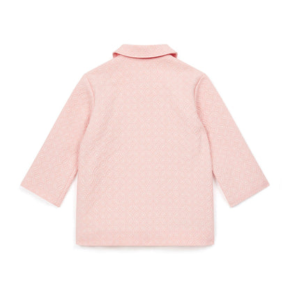 女童粉色棉外套