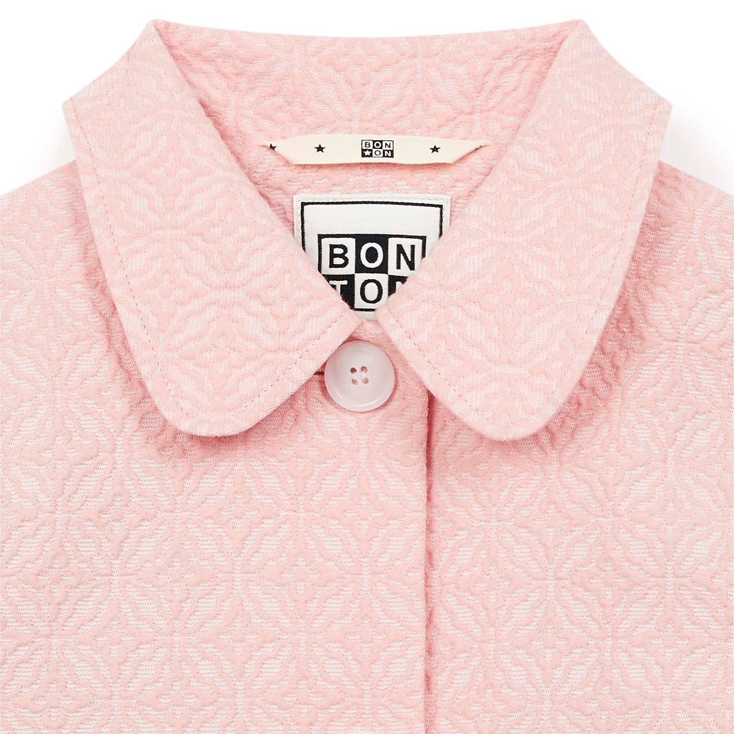 女童粉色棉外套