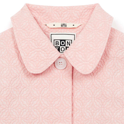 女童粉色棉外套