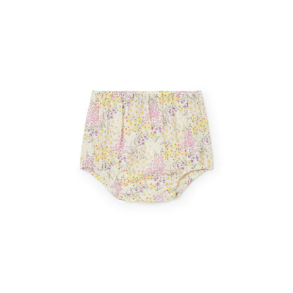 女婴黄色棉灯笼裤