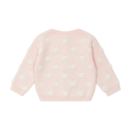 女婴粉色开衫