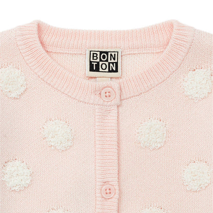 女婴粉色开衫