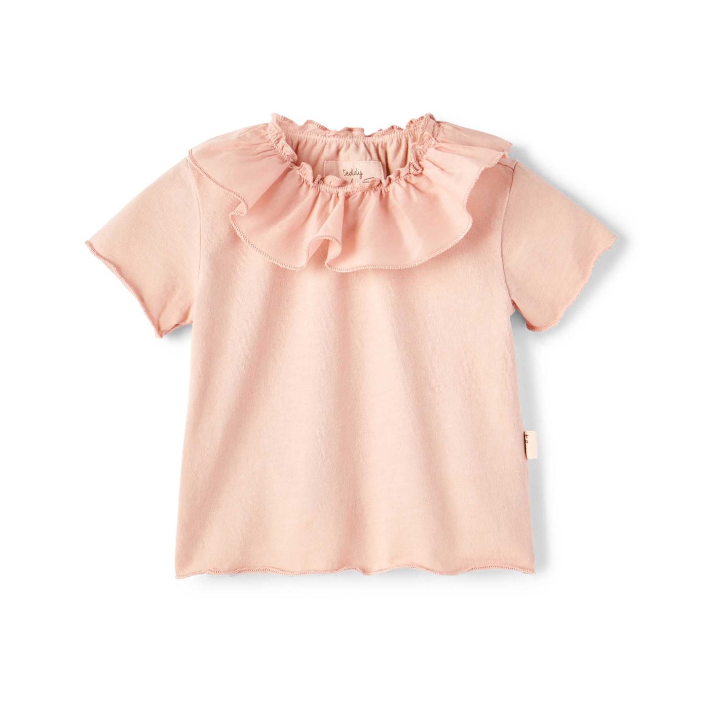女婴粉色棉T恤
