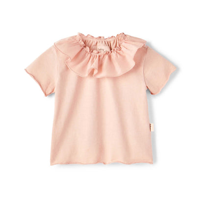 女婴粉色棉T恤