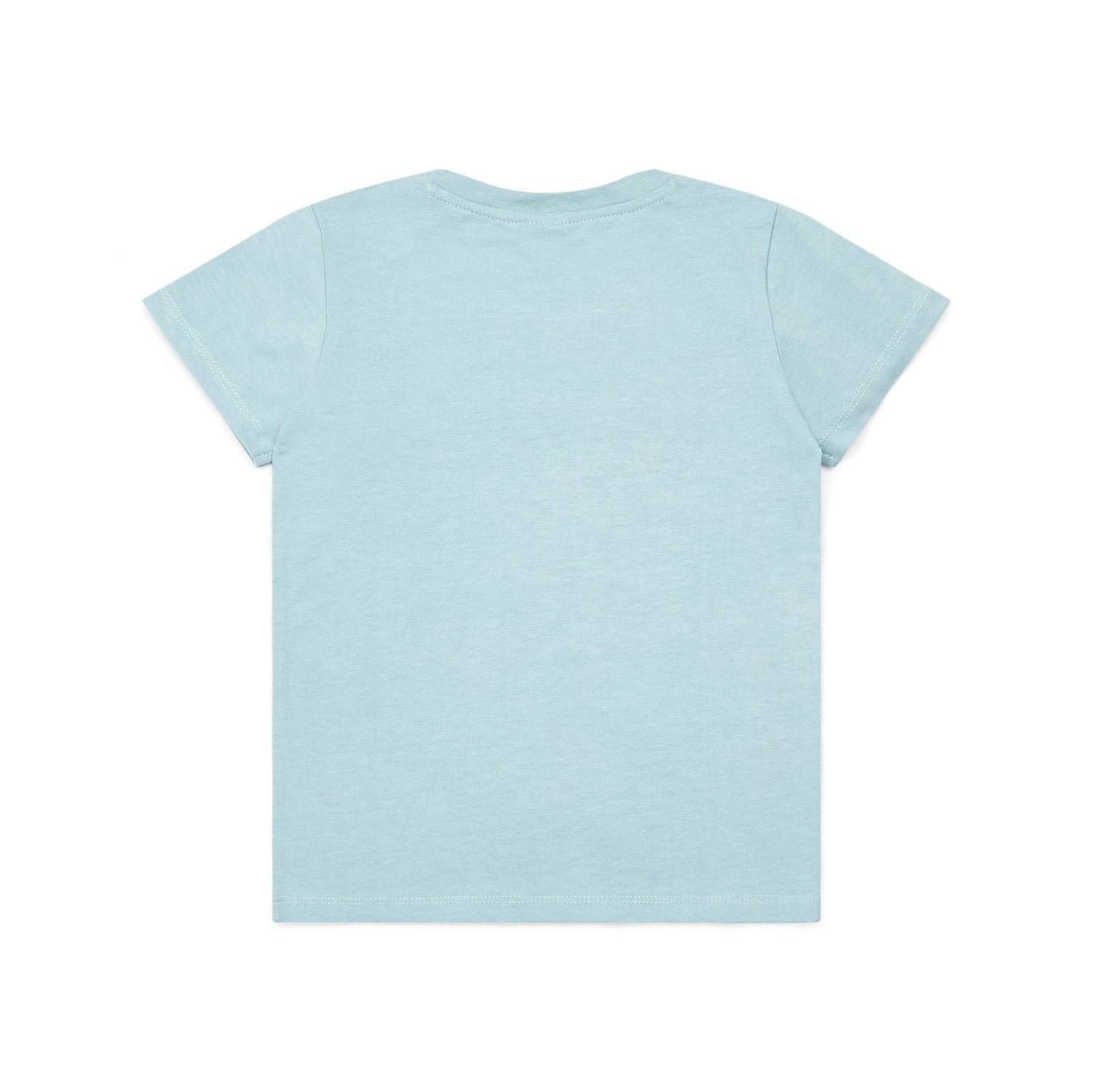 女童浅蓝色印花棉T恤