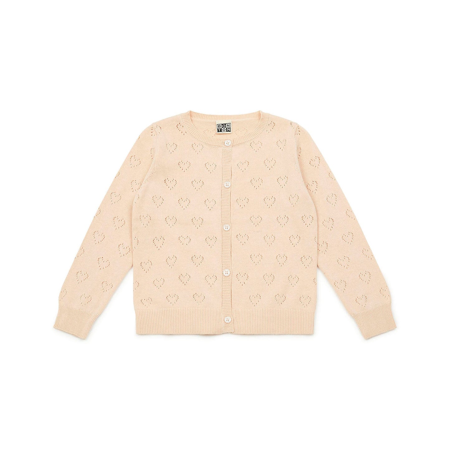 女童淡粉色棉开衫