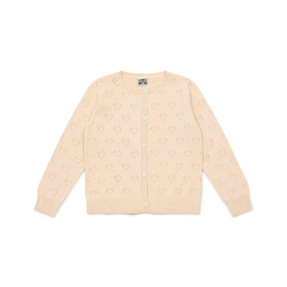 女童淡粉色棉开衫