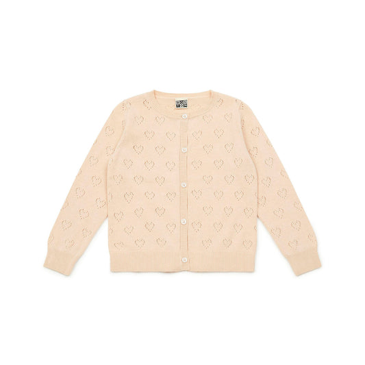 女童淡粉色棉开衫