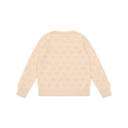 女童淡粉色棉开衫