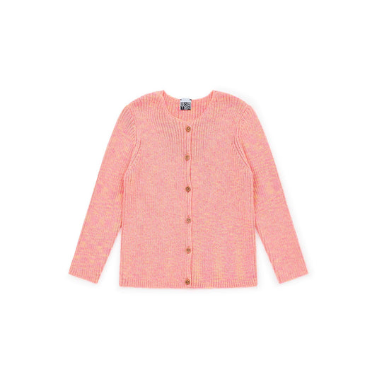 女童粉色棉开衫