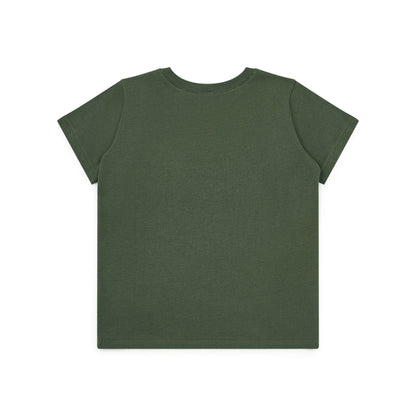 男童深绿色Logo棉T恤