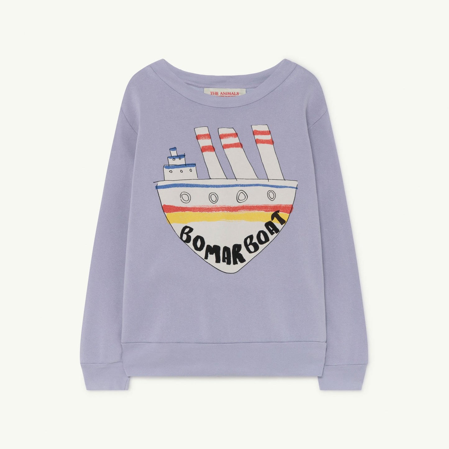 儿童紫色印花棉卫衣