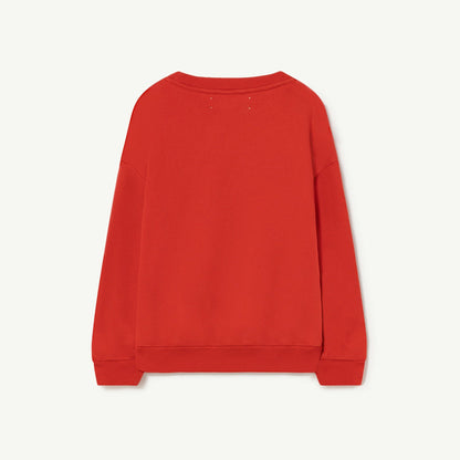 儿童红色月亮棉卫衣